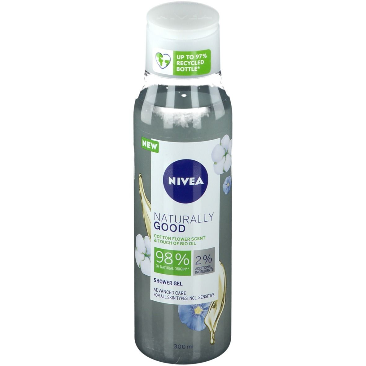 NIVEA® Naturally Good Duschgel Baumwollblüte
