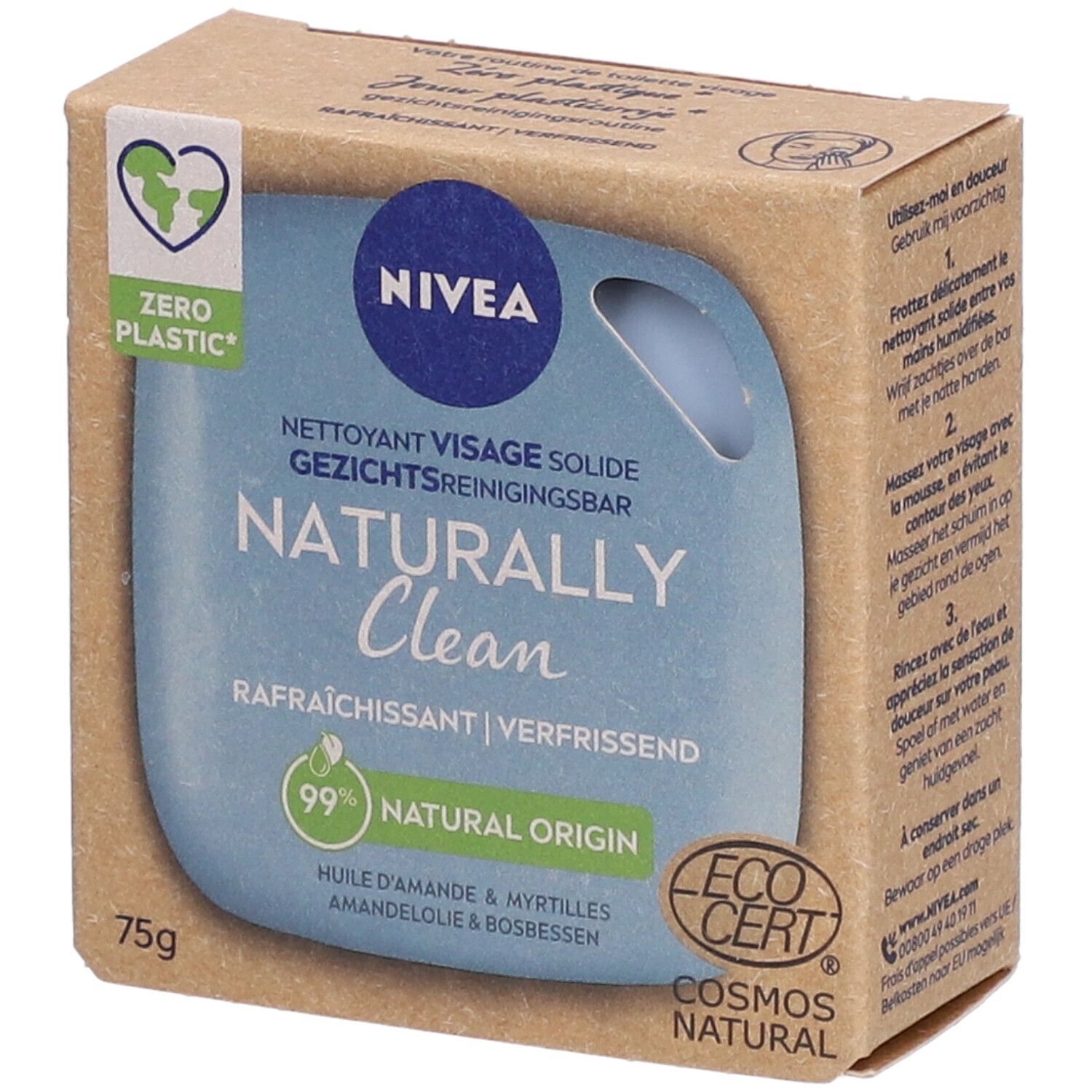 NIVEA® Naturally Clean Mandel Blaubeer Gesichtspeeling