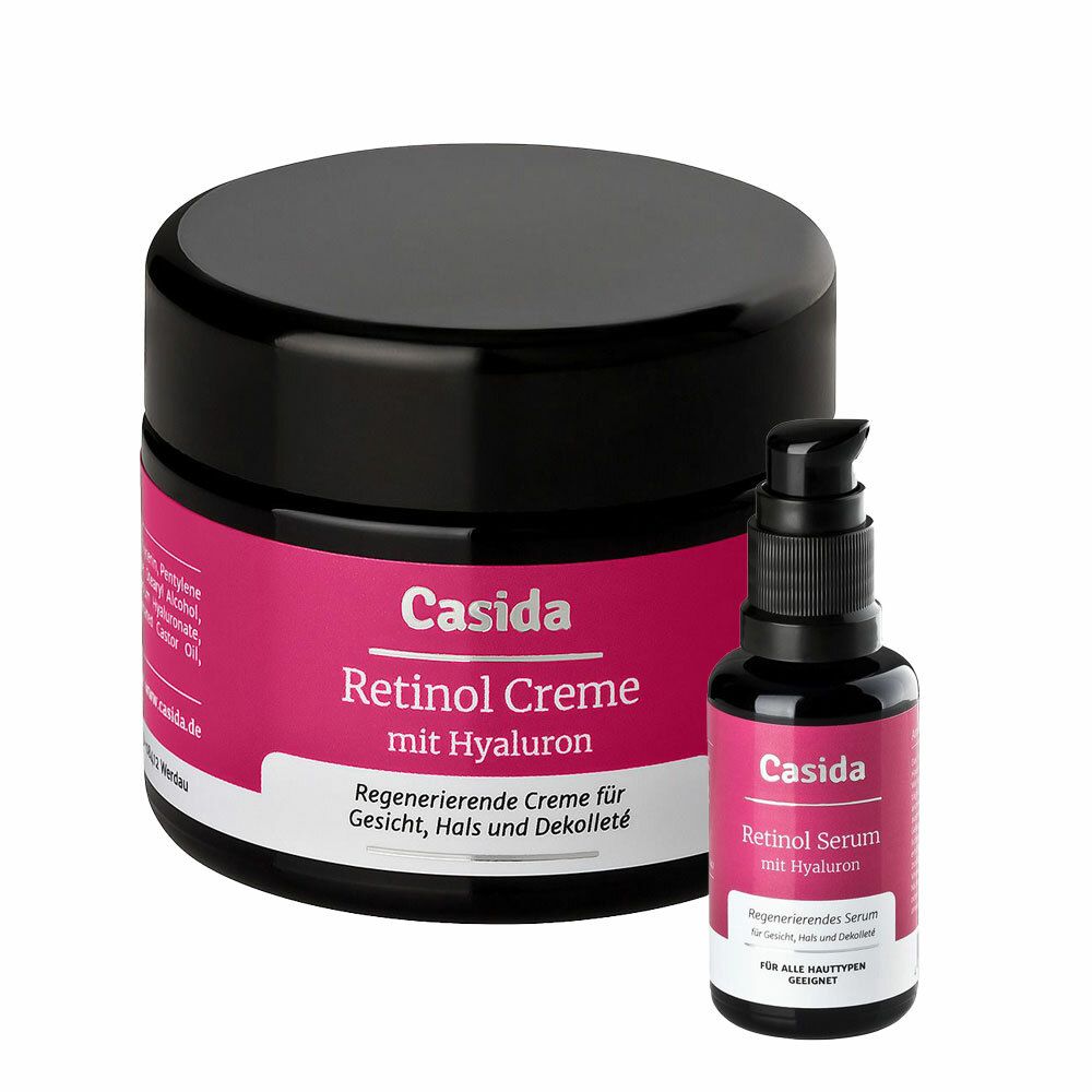 Image of Casida® Retinol Serum+ Retinol Creme mit Hyaluron