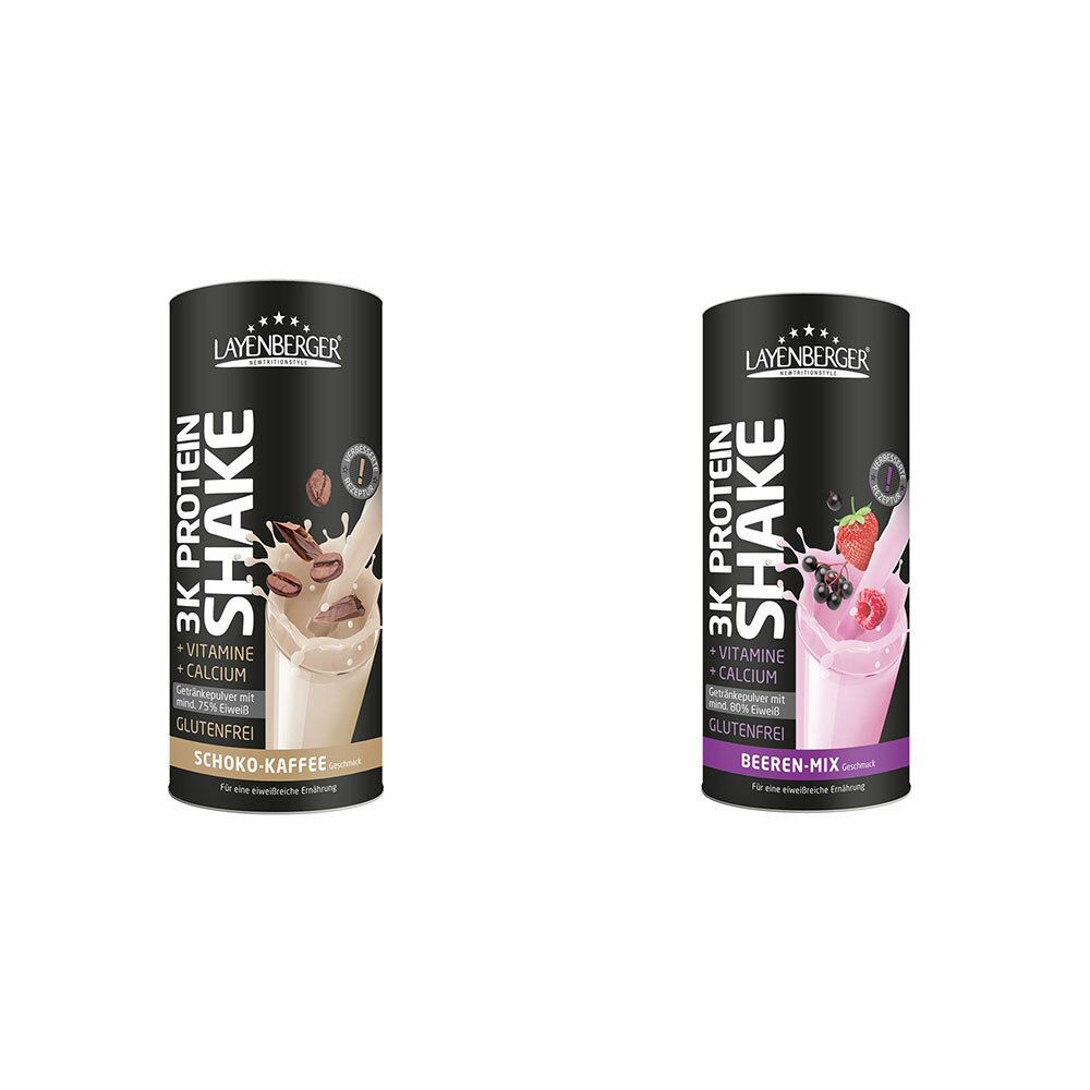 Image of LAYENBERGER® 3K Protein Shake Beeren Mix + Schoko-Kaffee