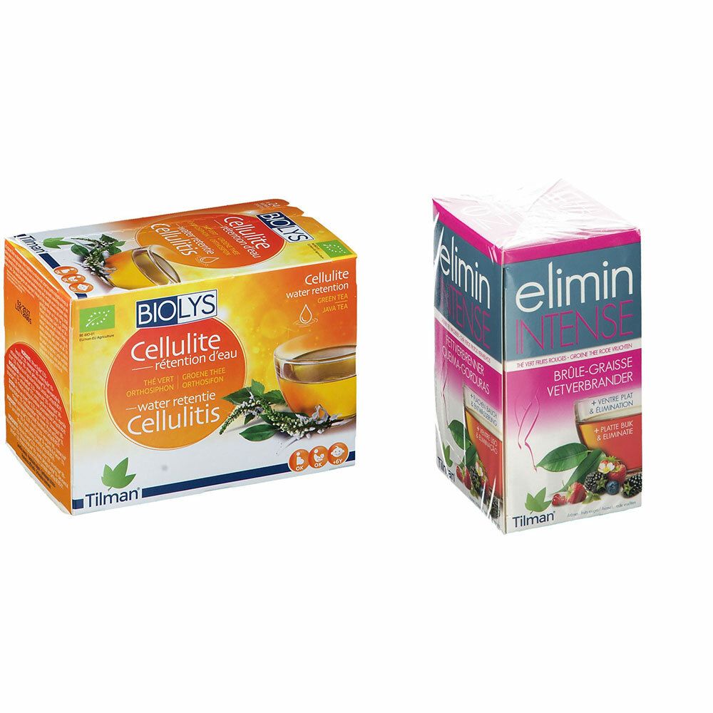 Image of Tilman® elimin Intense Fettverbrenner grüner Tee Waldbeere + BIOLYS Grüner Tee