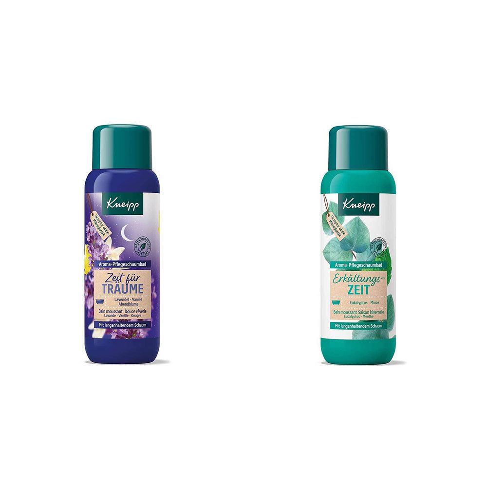 Kneipp® Aroma-Pflegeschaumbad Zeit für Träume + Erkältungszeit Eukalyptus & Minze