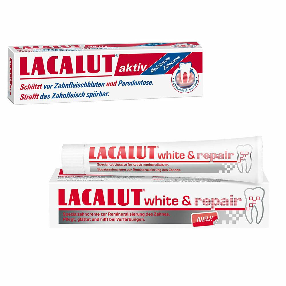 Image of LACALUT aktiv Zahncreme + white & repair