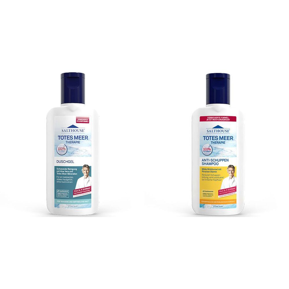 SALTHOUSE® Totes Meer Therapie Duschgel + Anti-Schuppen Shampoo