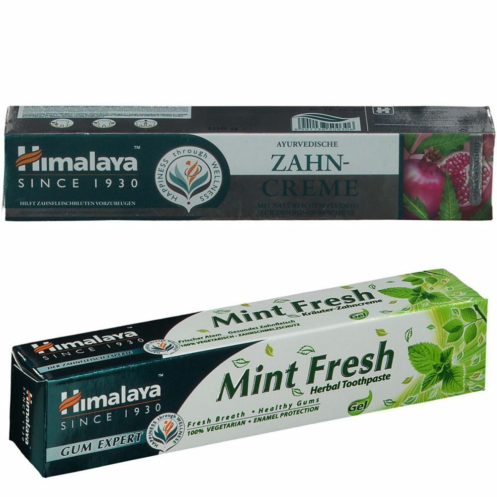 Image of Himalaya® Mint Fresh Kräuter Zahncreme + Herbals Ayurvedische Zahncreme