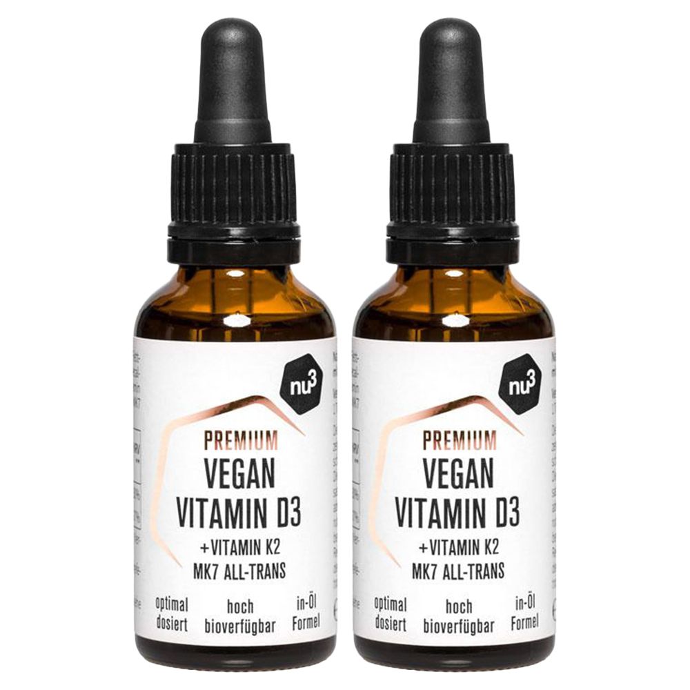 nu3 Premium Vegan Vitamin D3 + K2