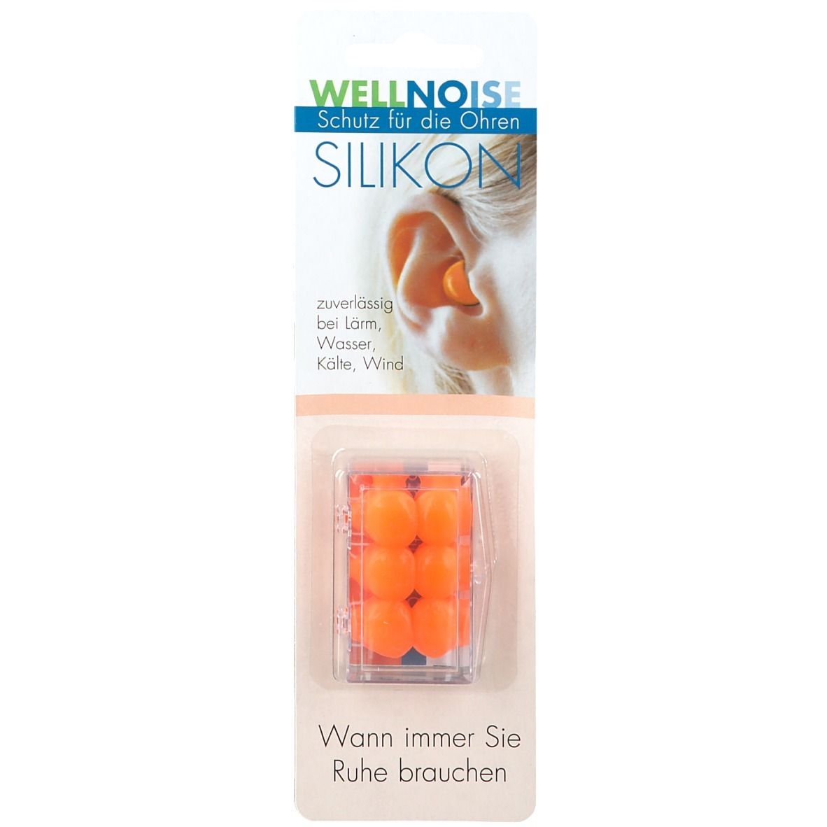 Image of WELLNOISE Ohrenstopfen orange Blister