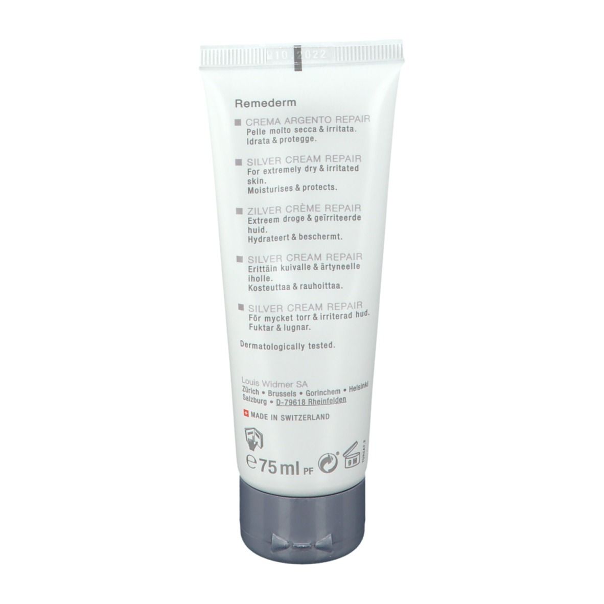 Product info for Remederm Dry Skin Silver Cream Repair by Louis