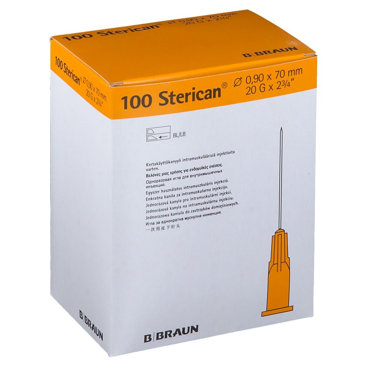 Image of Sterican® Tief-Intramuskulär G20 x 2 3/4 Zoll gelb