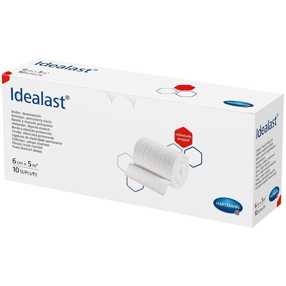 Image of Idealast® Idealbinde 6 cm x 5 m mit Verbandklammern