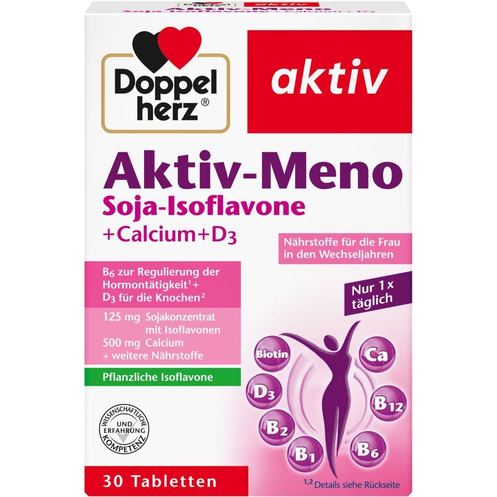 Image of Doppelherz® aktiv Aktiv-Meno Soja-Isoflavone + Calcium + D3 Tabletten
