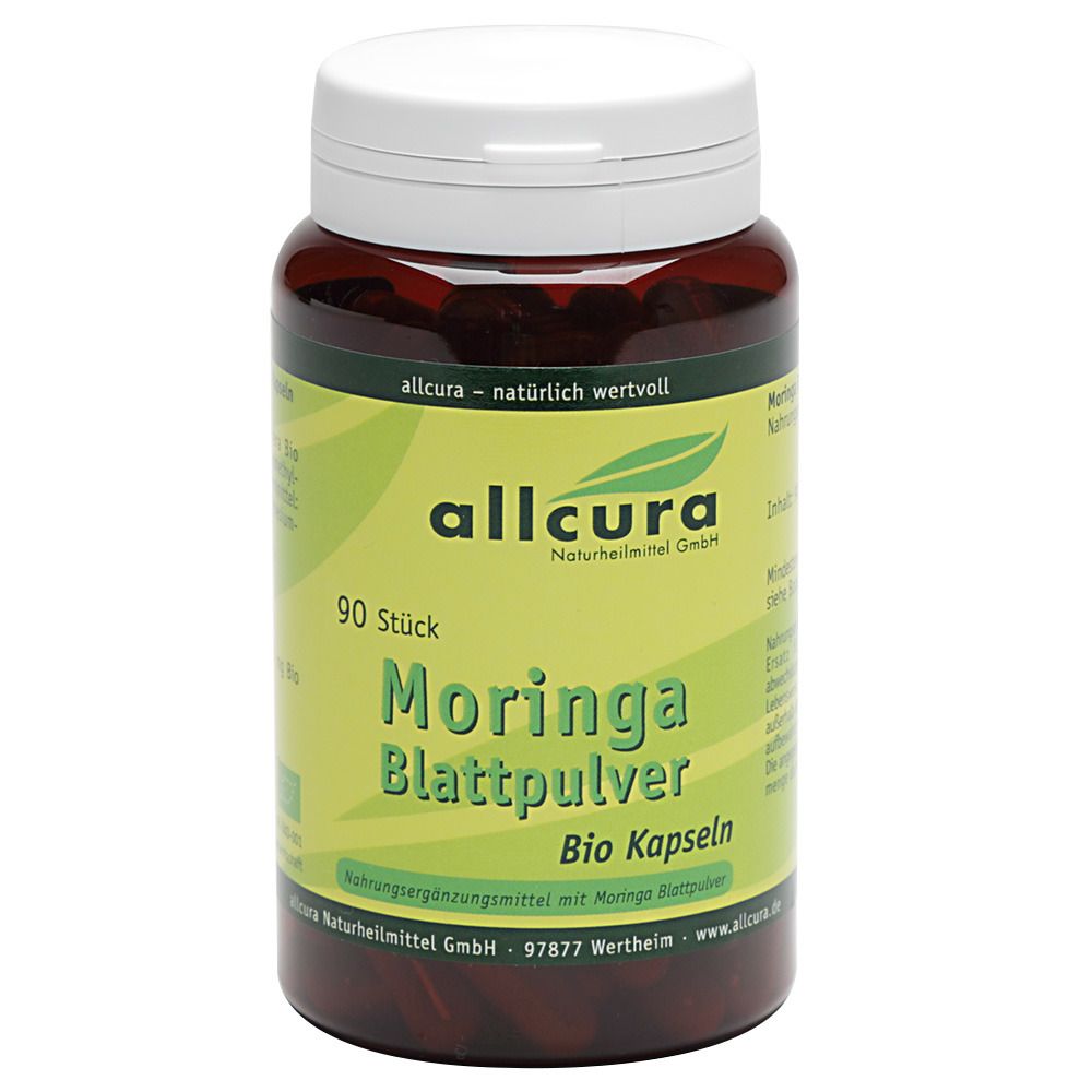 Image of allcura Moringa Blattpulver Bio Kapseln