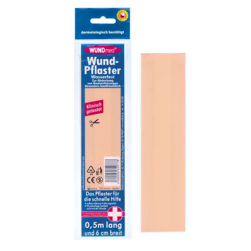 WUNDmed® Wund-Pflaster Wasserfest 0,5 m x 6 cm