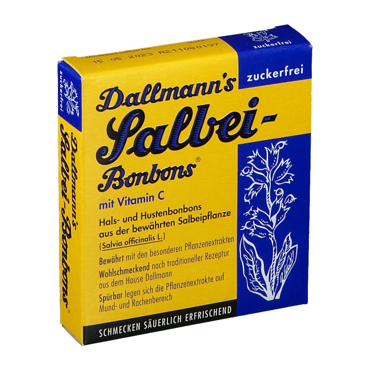 Image of DALLMANNS® Salbeibonbons zuckerfrei