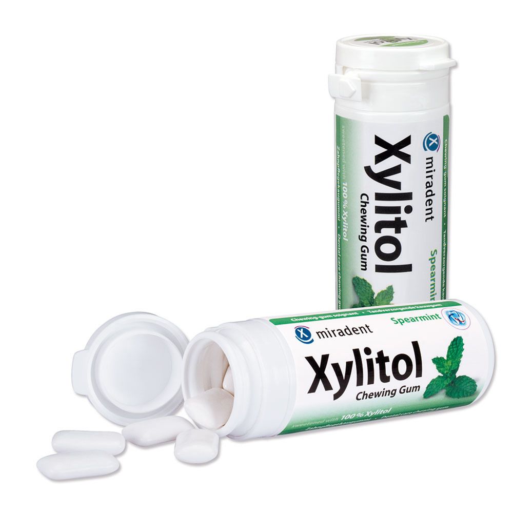 Image of miradent Xylitol Chewing Gum Spearmint