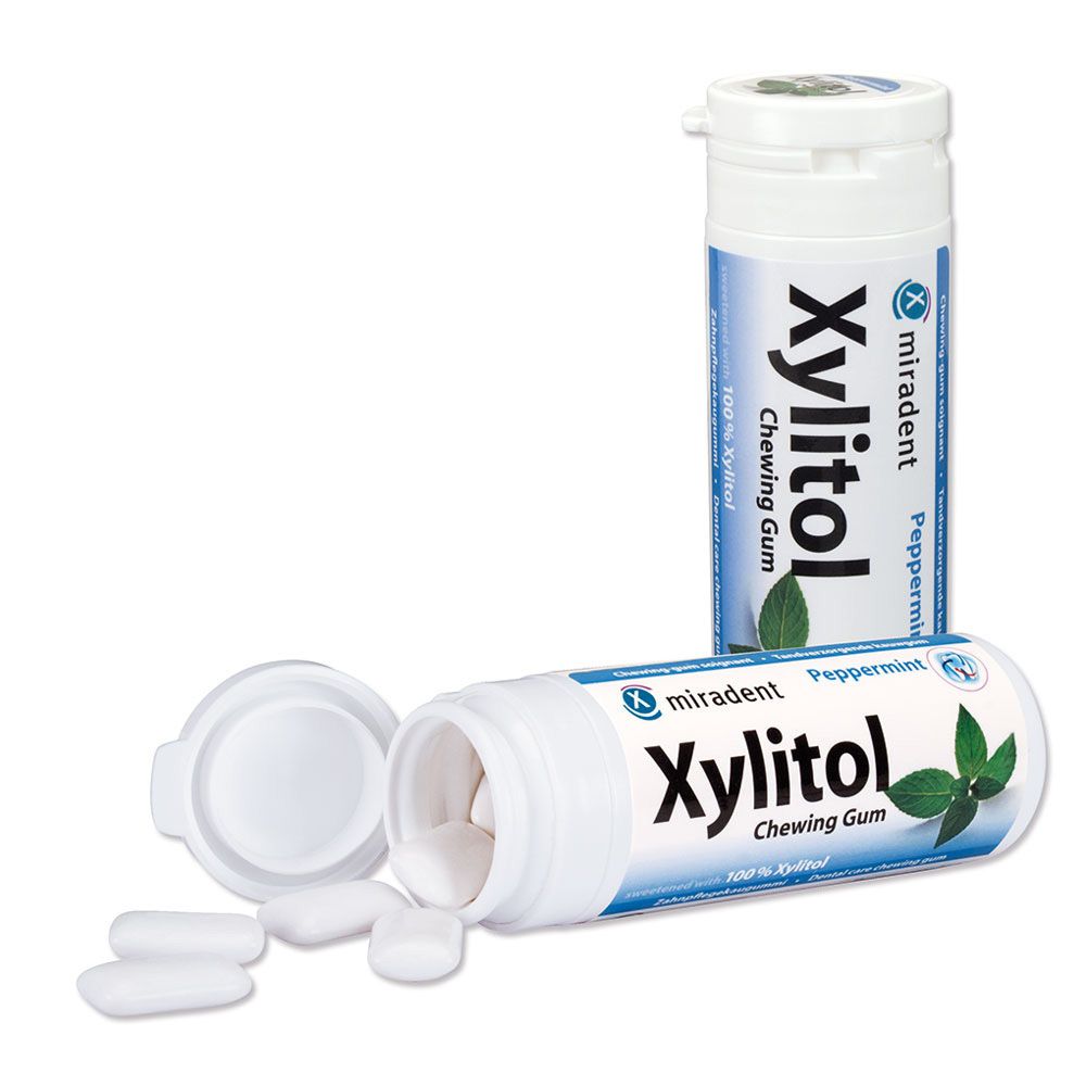 Image of miradent Xylitol Chewing Gum Minze