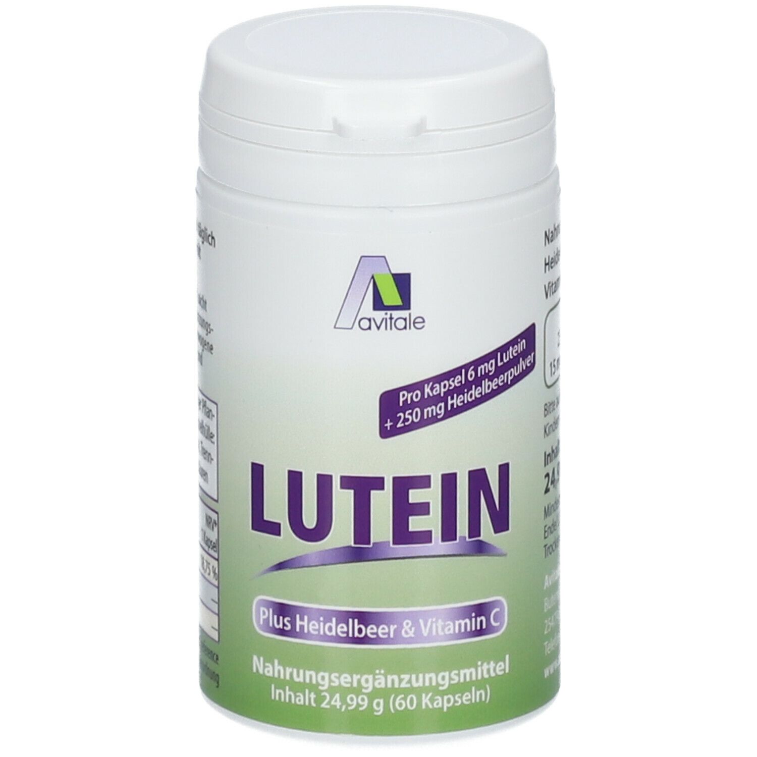 Image of Avitale Lutein 6 mg+ Heidelbeer