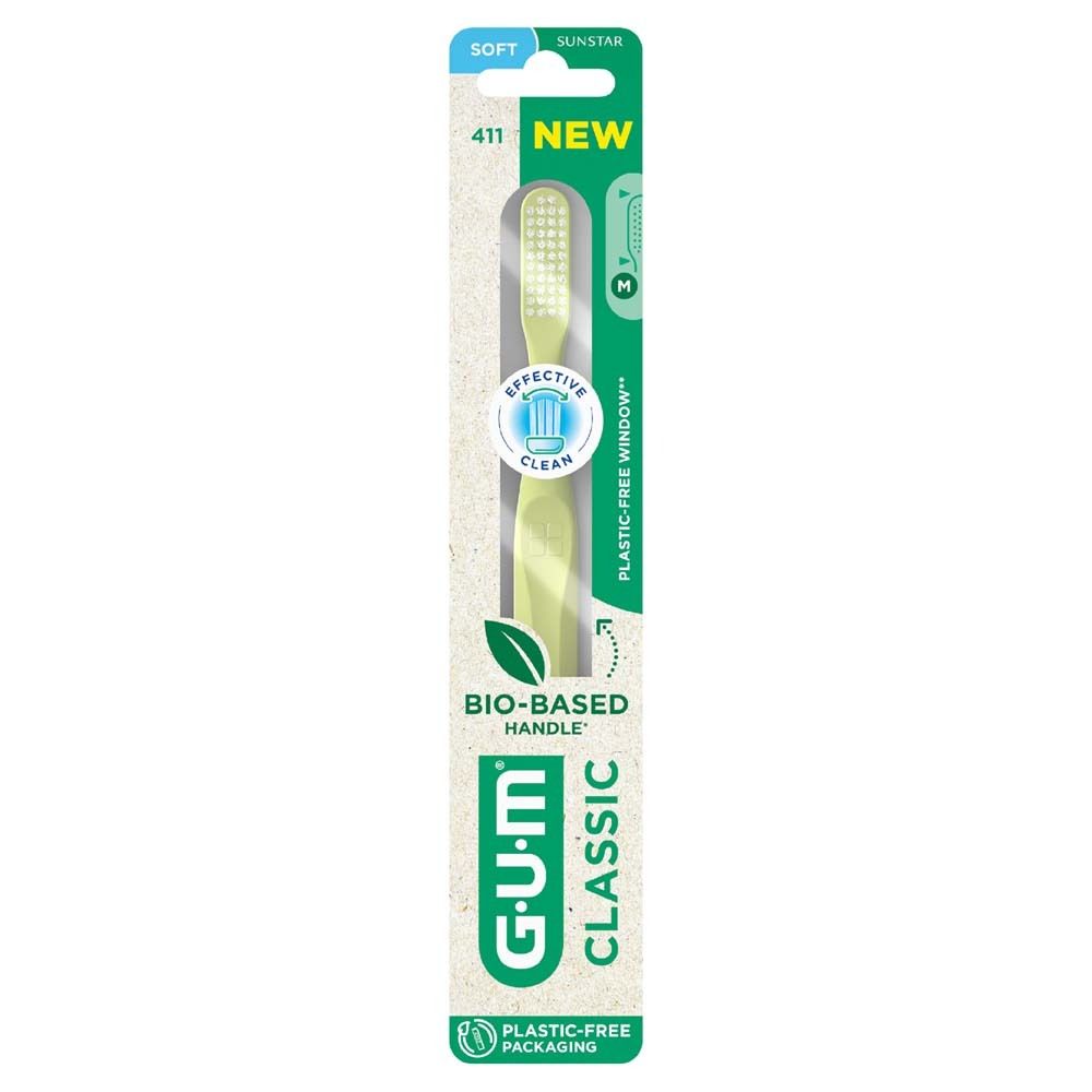 GUM® Classic Brosse à dents large soft 411