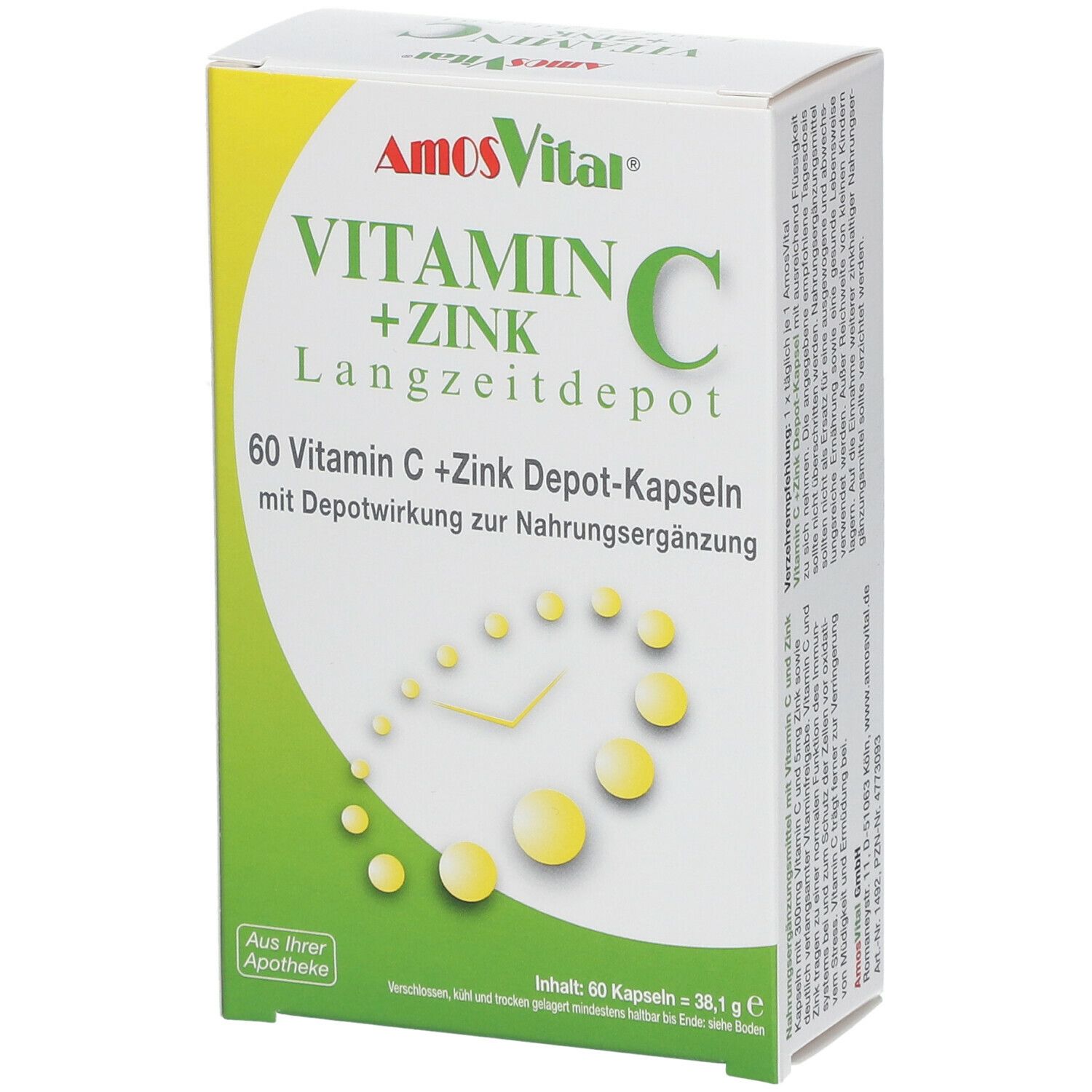 Image of AmosVital® Vitamin C+Zink Depot Kapseln