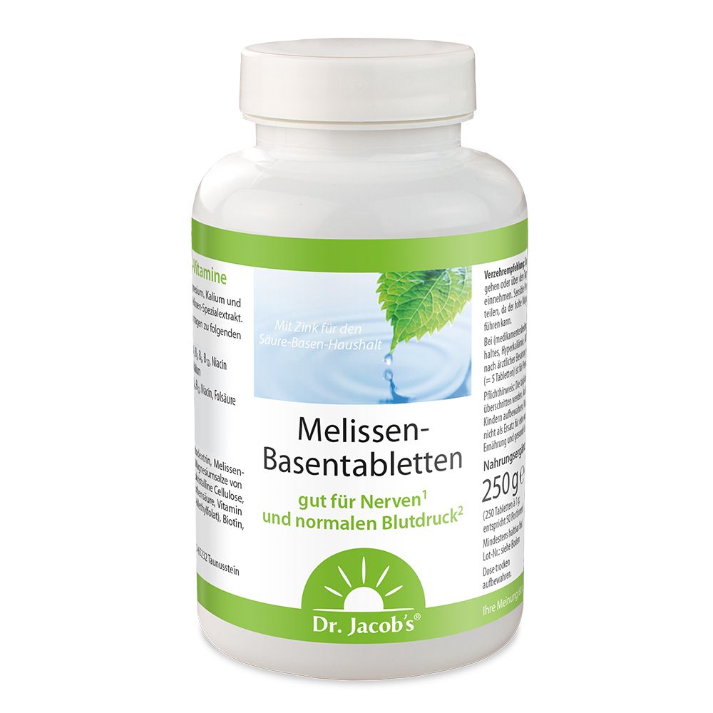 Image of Dr. Jacob's Melissen Basentabletten Mineralstoffe B-Komplex