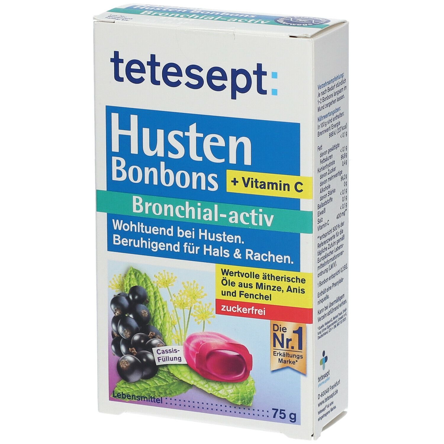 Image of tetesept® Husten Bonbons Bronchial-activ Zuckerfrei
