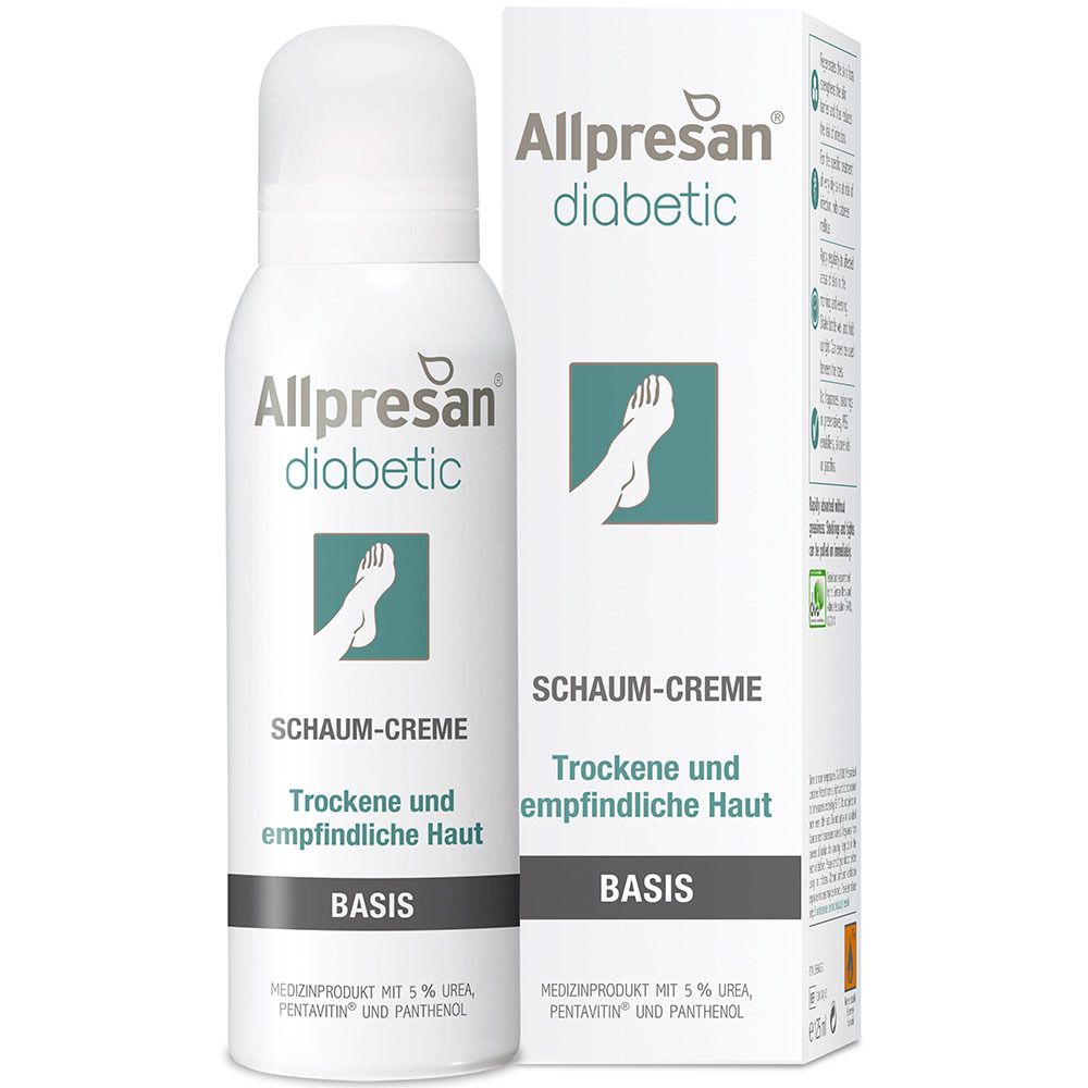 Image of Allpresan® diabetic Original Schaum-Creme BASIS Trockene und empfindliche Haut