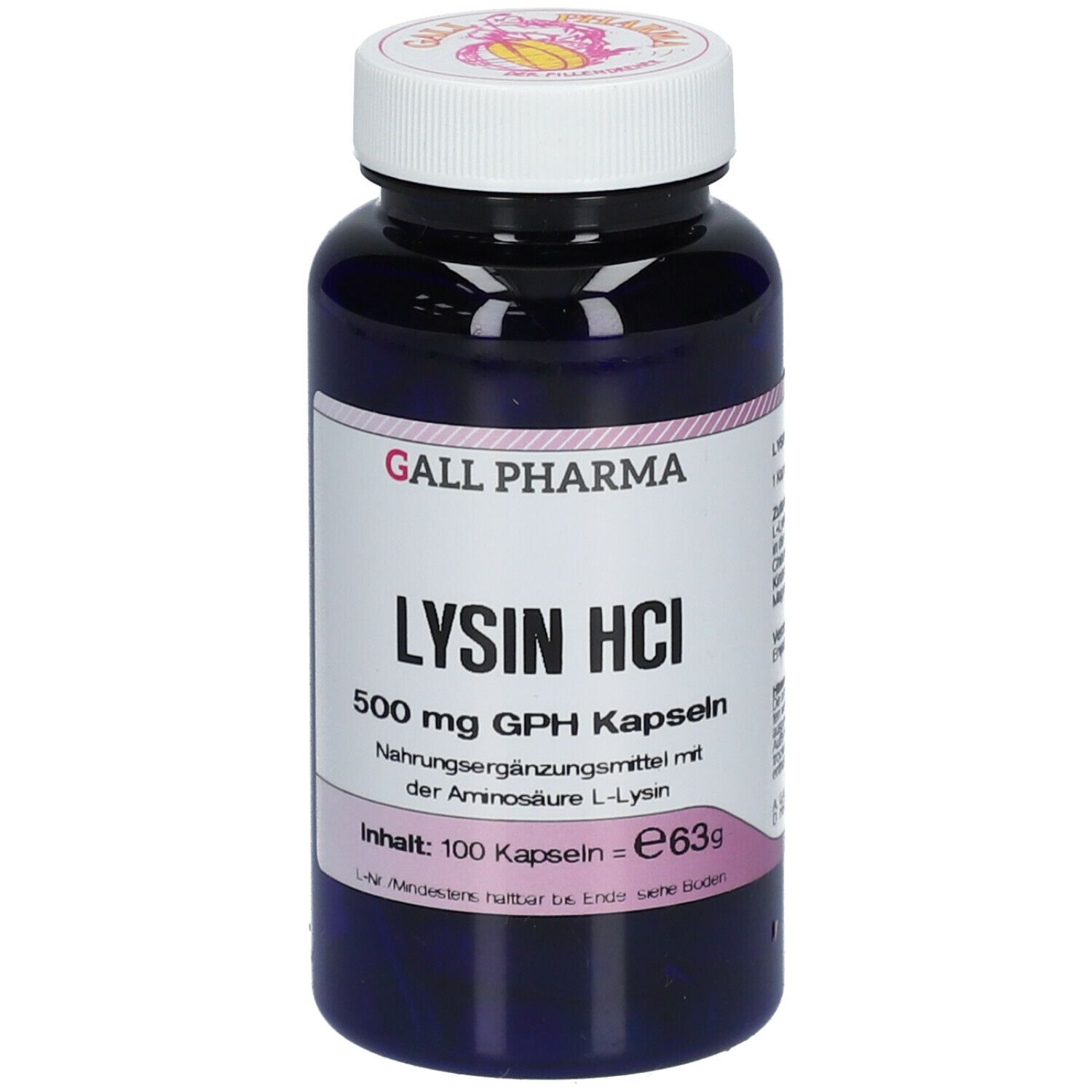 Image of GALL PHARMA Lysin HCl 500 mg GPH Kapseln