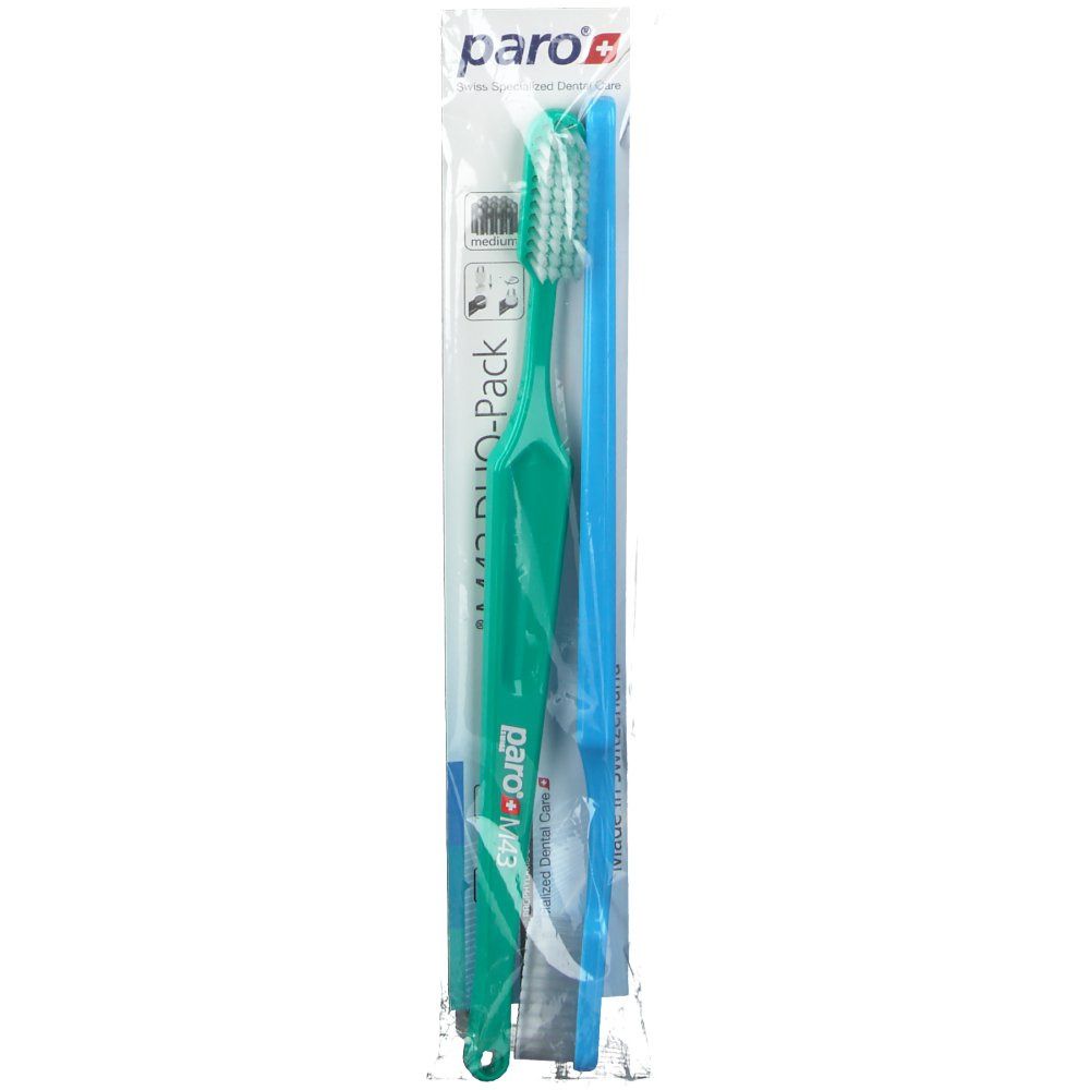 Paro M 43 Zahnbürste medium Duo Pack