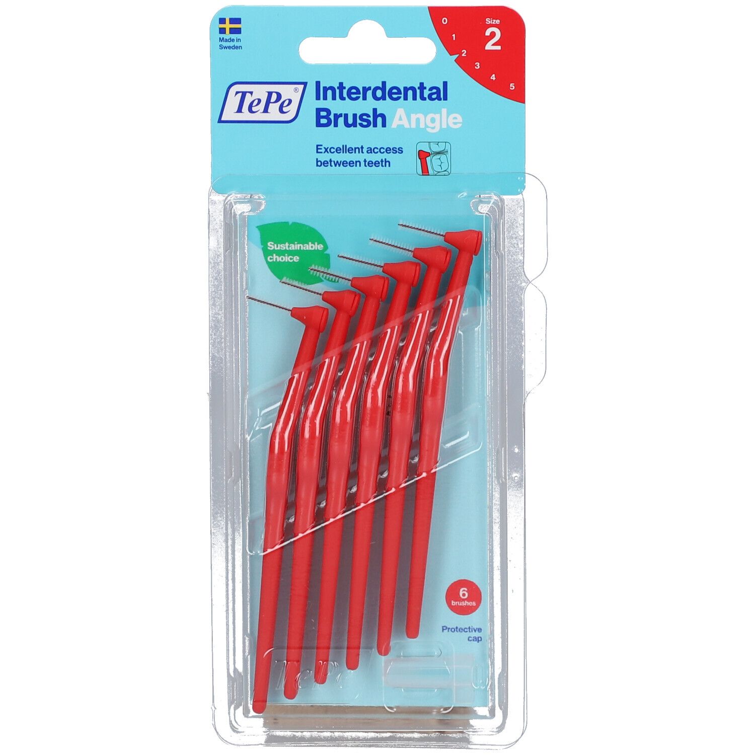 TEPE Angle Interdentalbürste 0,5mm rot