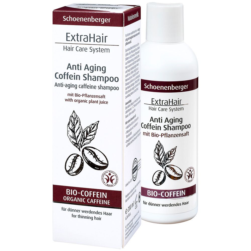 Schoenenberger® Naturkosmetik ExtraHair® Hair care System Anti Aging Coffein Shampoo
