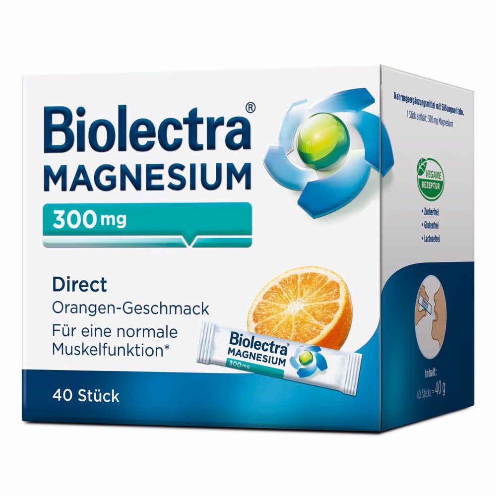 Biolectra® Magnesium 300 mg Direct Orangengeschmack