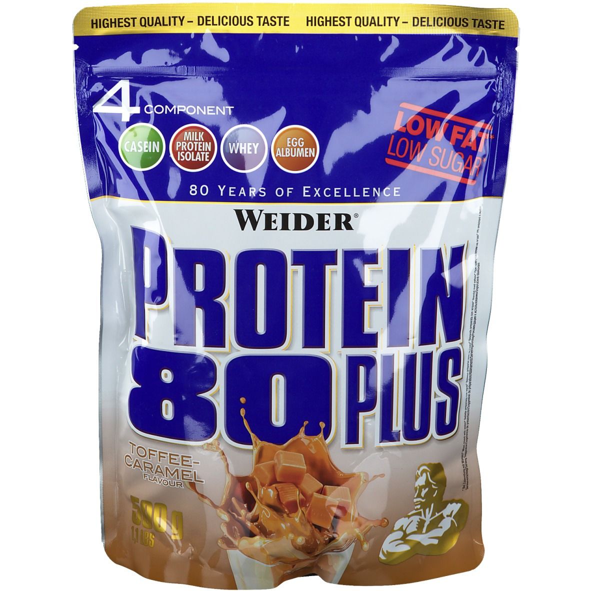 Image of Weider Protein 80 Plus, Caramel-Toffee, Pulver