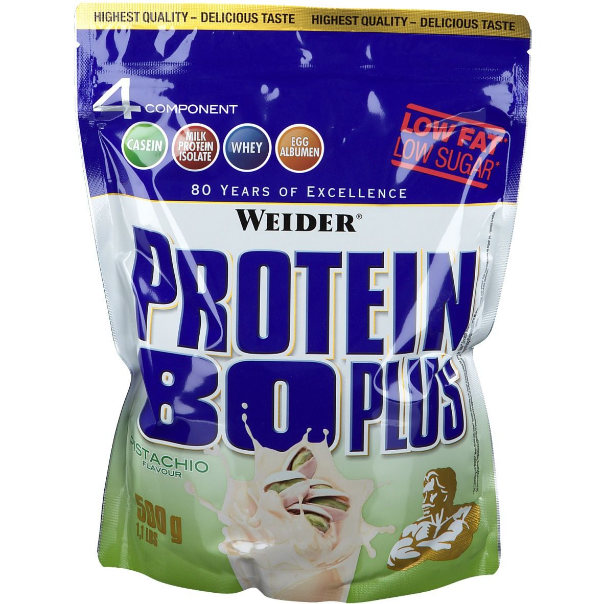 Image of Weider Protein 80 Plus, Pistazie, Pulver