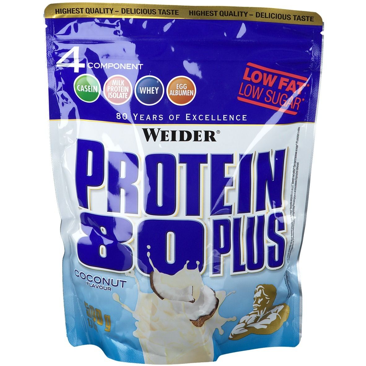 Image of Weider Protein 80 Plus, Kokosnuss, Pulver