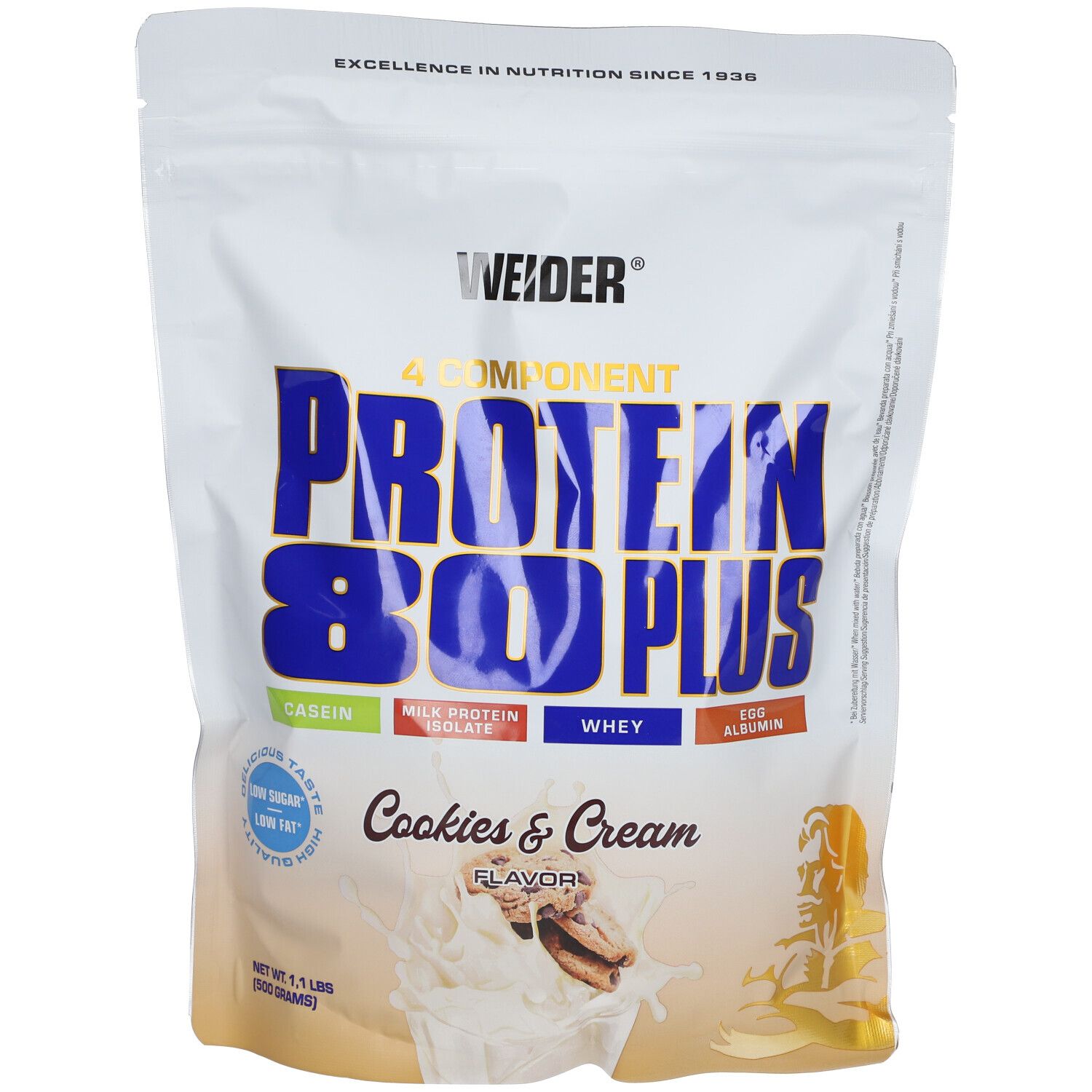 Image of Weider Protein 80 Plus, Cookies-Cream, Pulver