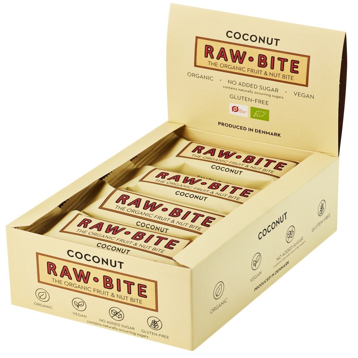 RAWBITE Frucht- & Nussriegel mit Kokosnuss