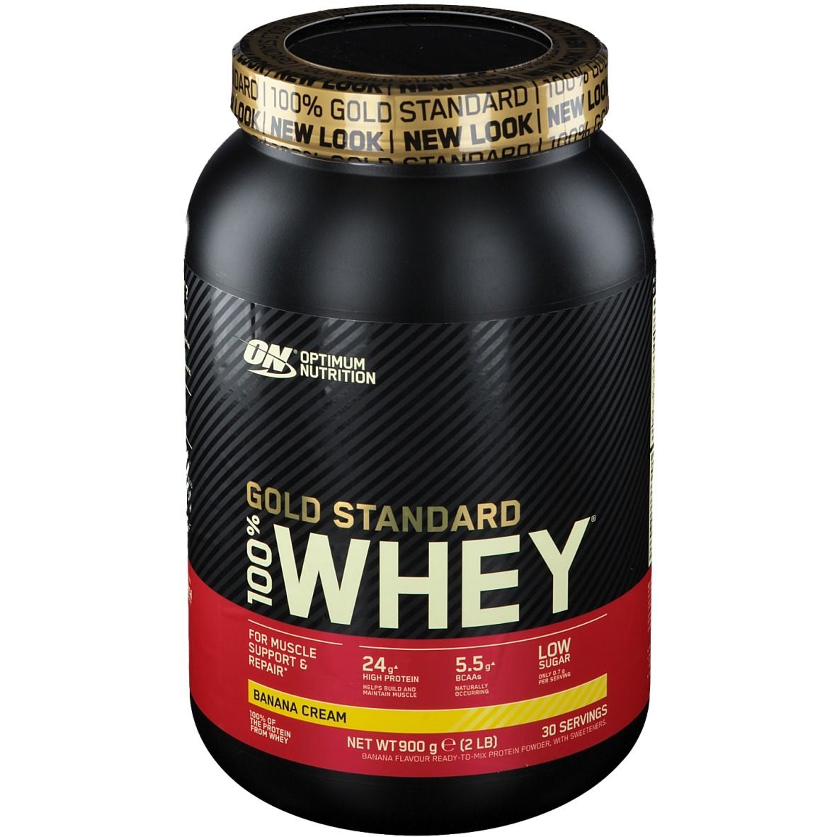 Image of Optimum Nutrition 100 % Whey Gold Standard, Banane, Pulver