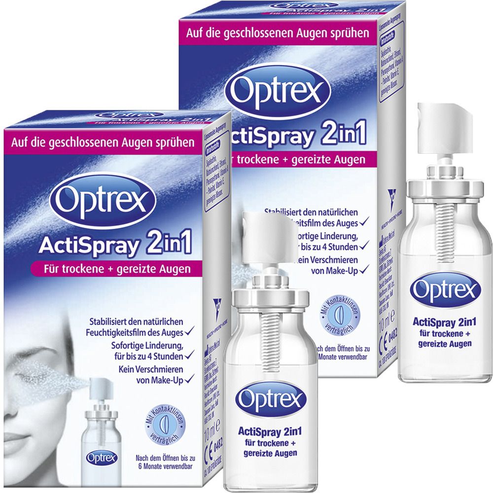 Image of Optrex ActiSpray 2in1 für trockene und gereizte Augen Doppelpack