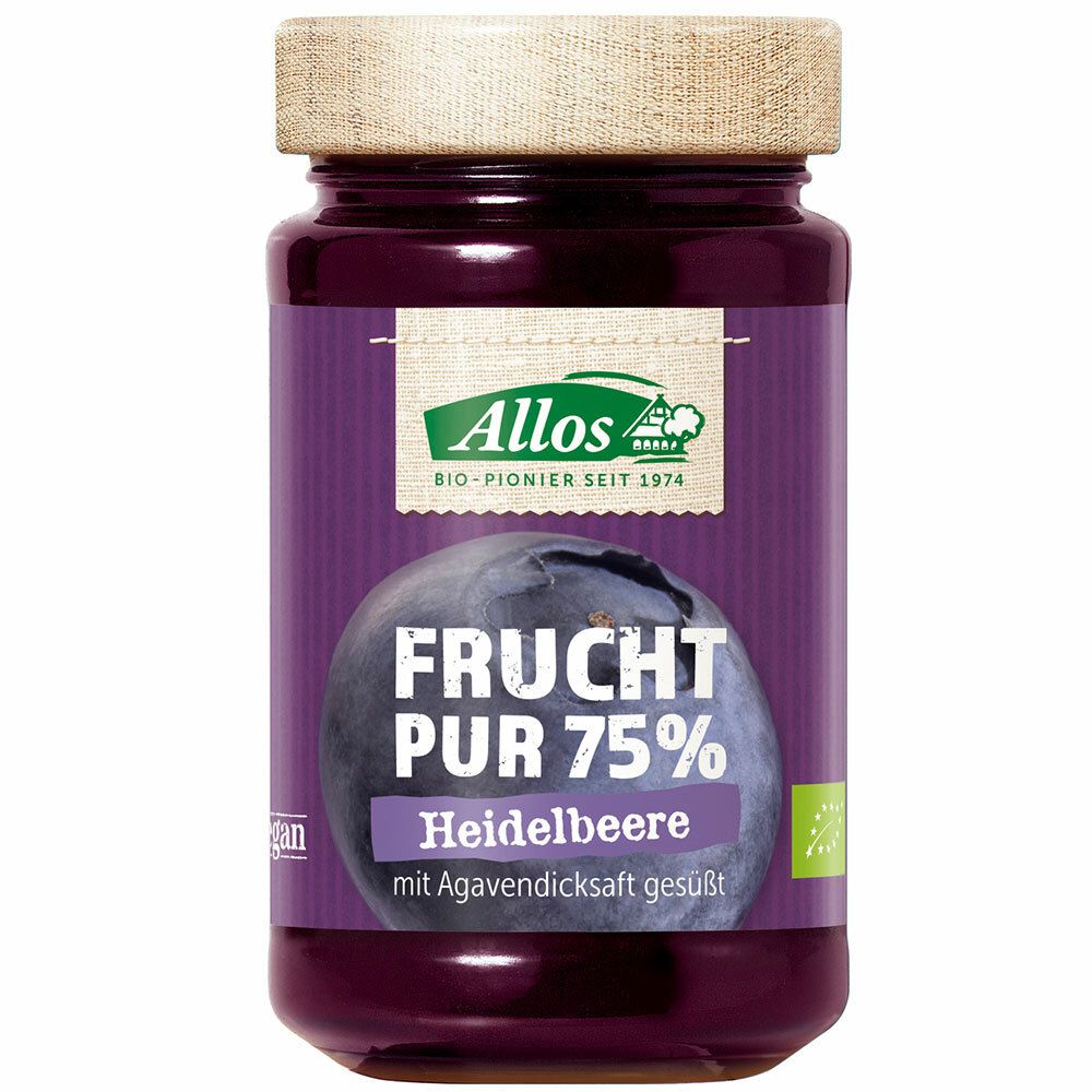 Image of Allos Bio Frucht Pur 75 % Heidelbeere