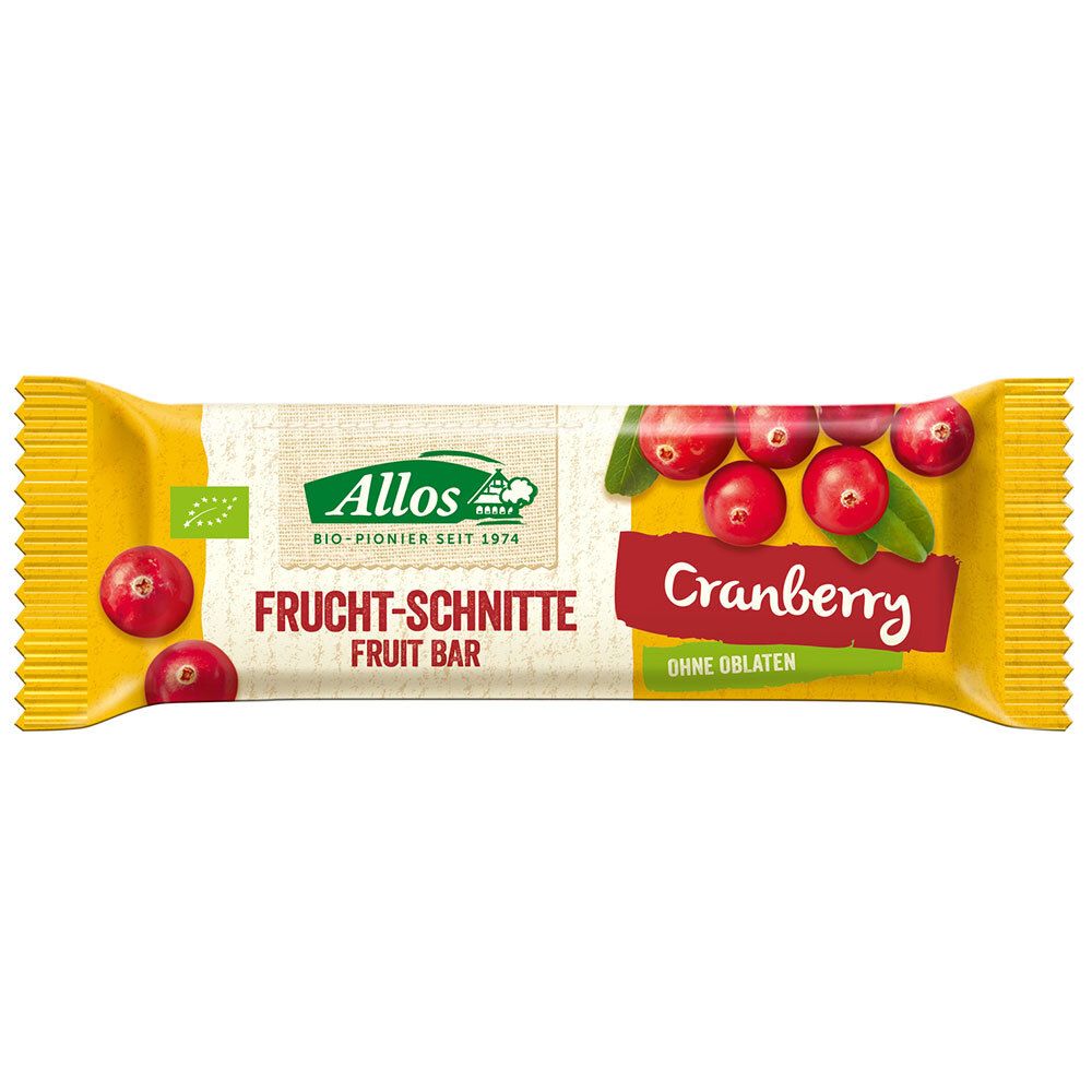 Allos Bio FRUCHTSCHNITTE, Cranberry