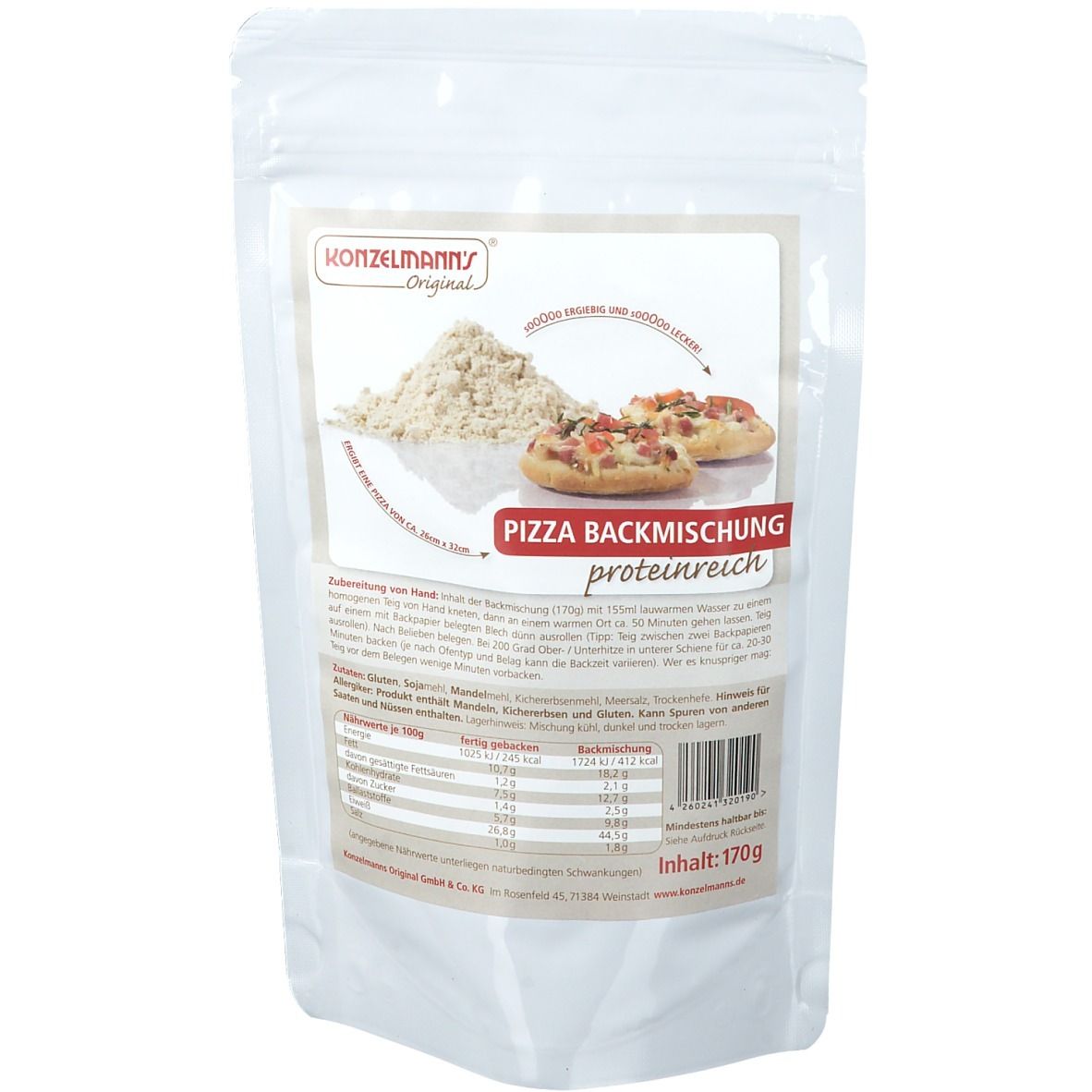 Image of Konzelmanns Original Pizza Backmischung