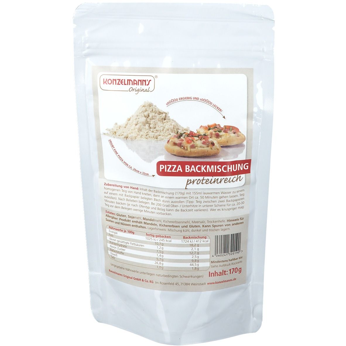 Konzelmanns Original Pizza Backmischung