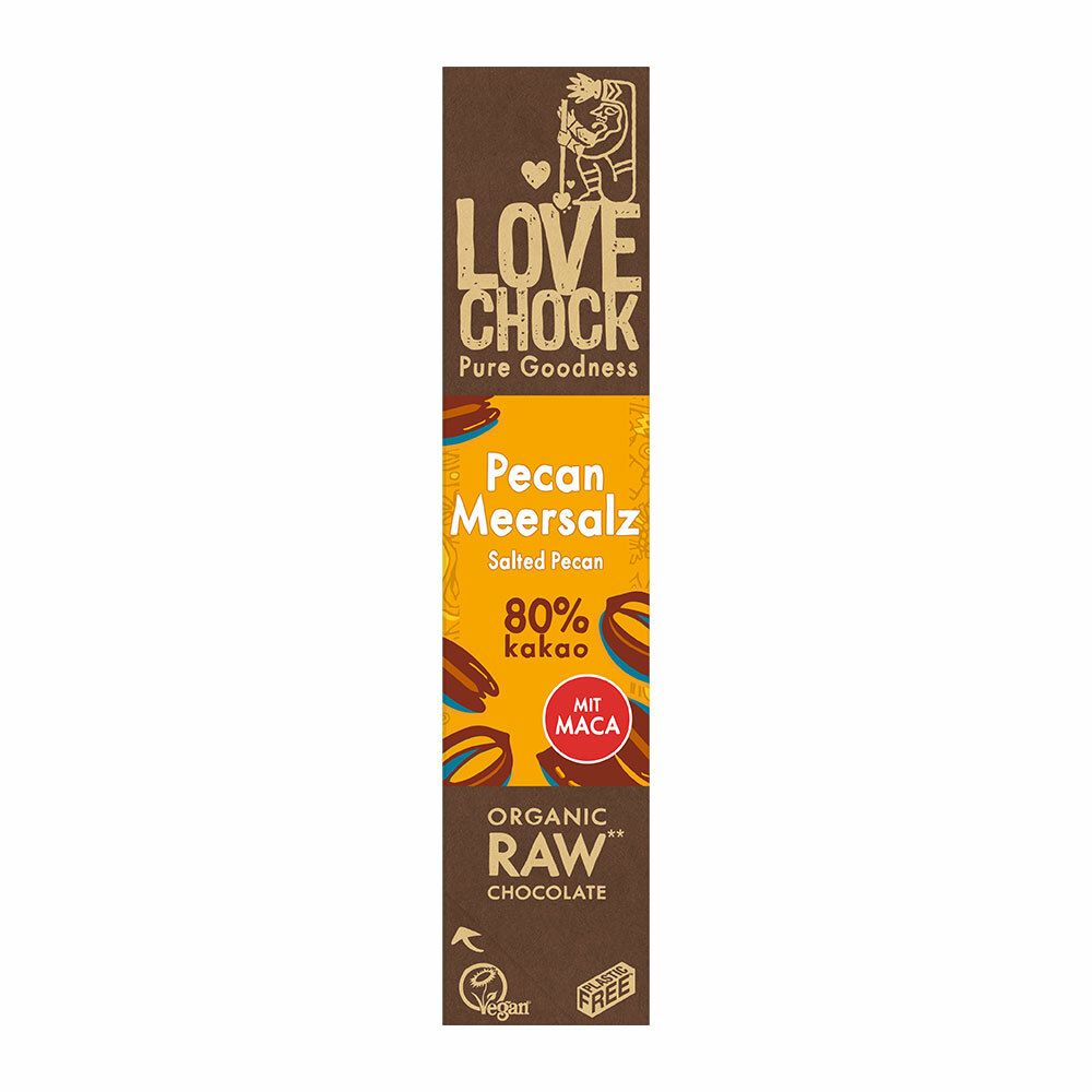 Image of LOVECHOCK Pecan Meersalz 80% Kakao