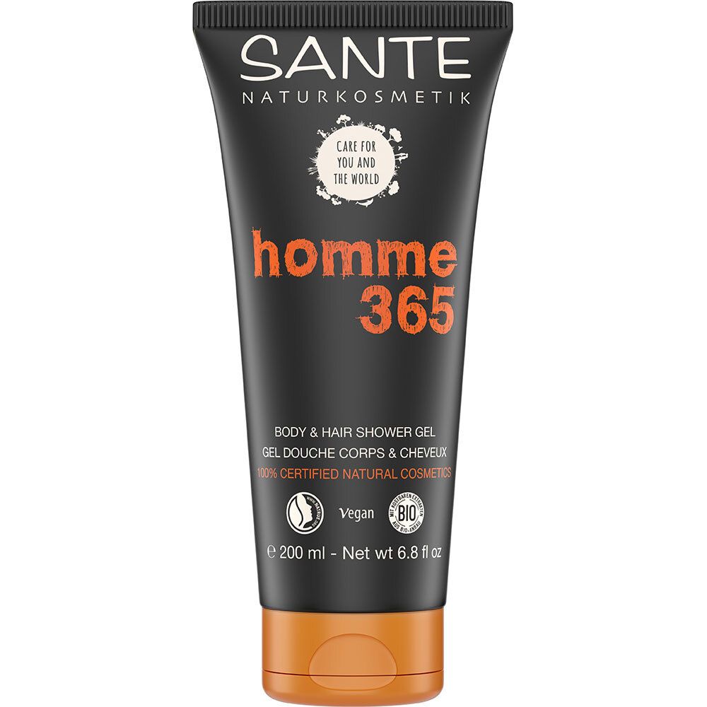 SANTE Naturkosmetik Homme 365 Body & Hair Shower Gel