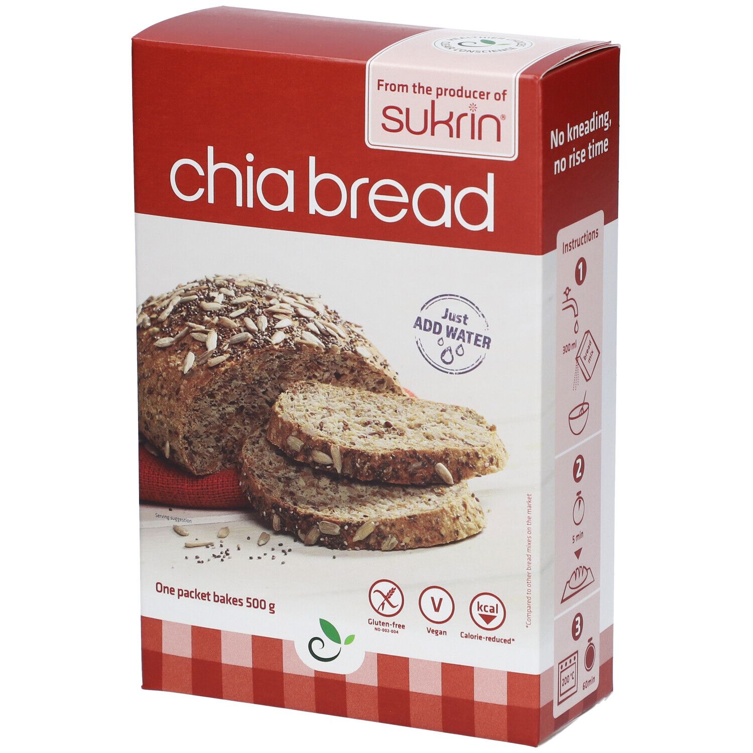Sukrin Brotmix, Chia und Hanf