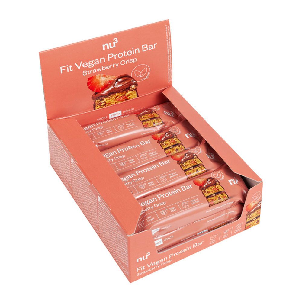 nu3 Fit Vegan Bar saveur Strawberry Crisp