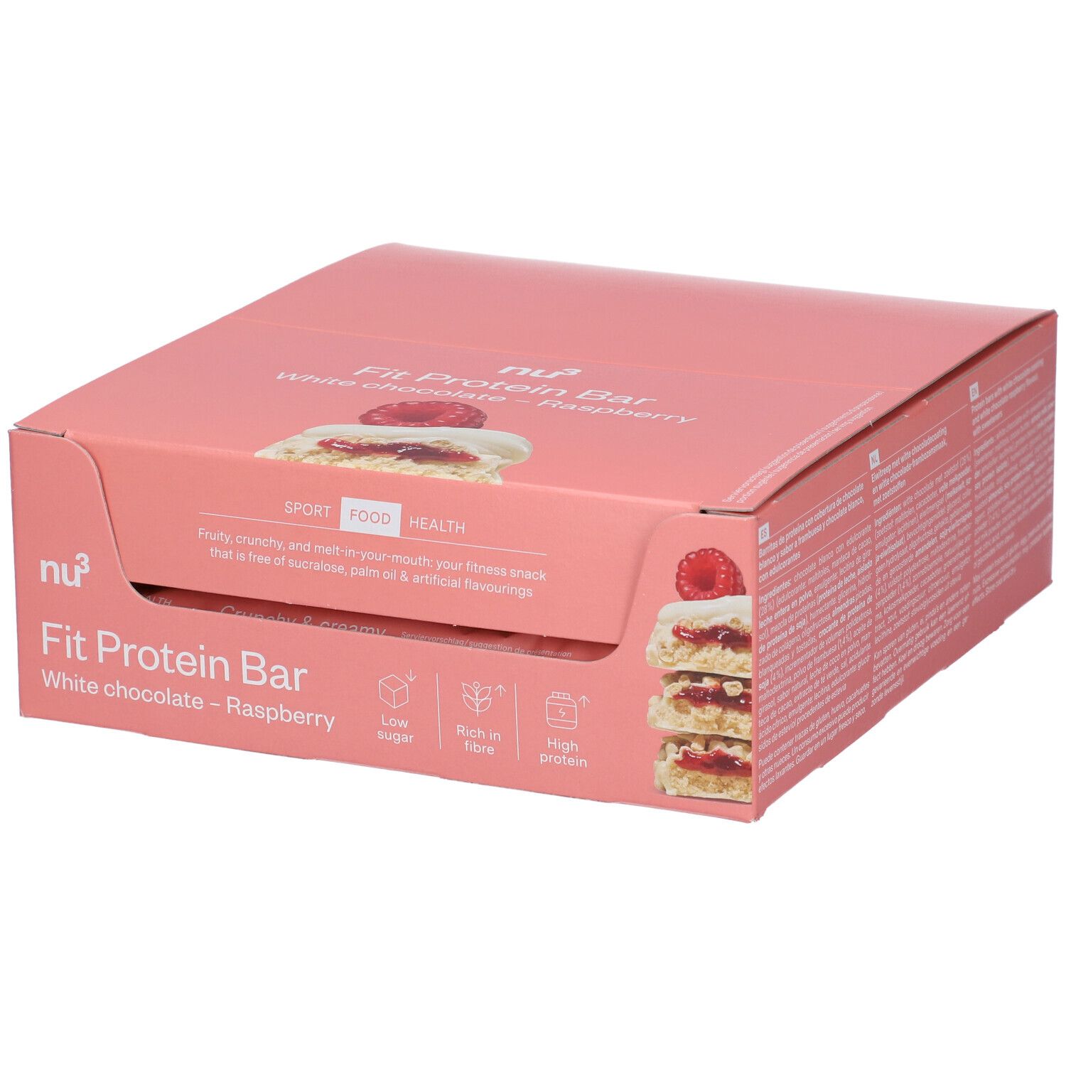 Image of nu3 Fit Protein Bar, White Chocolate Raspberry