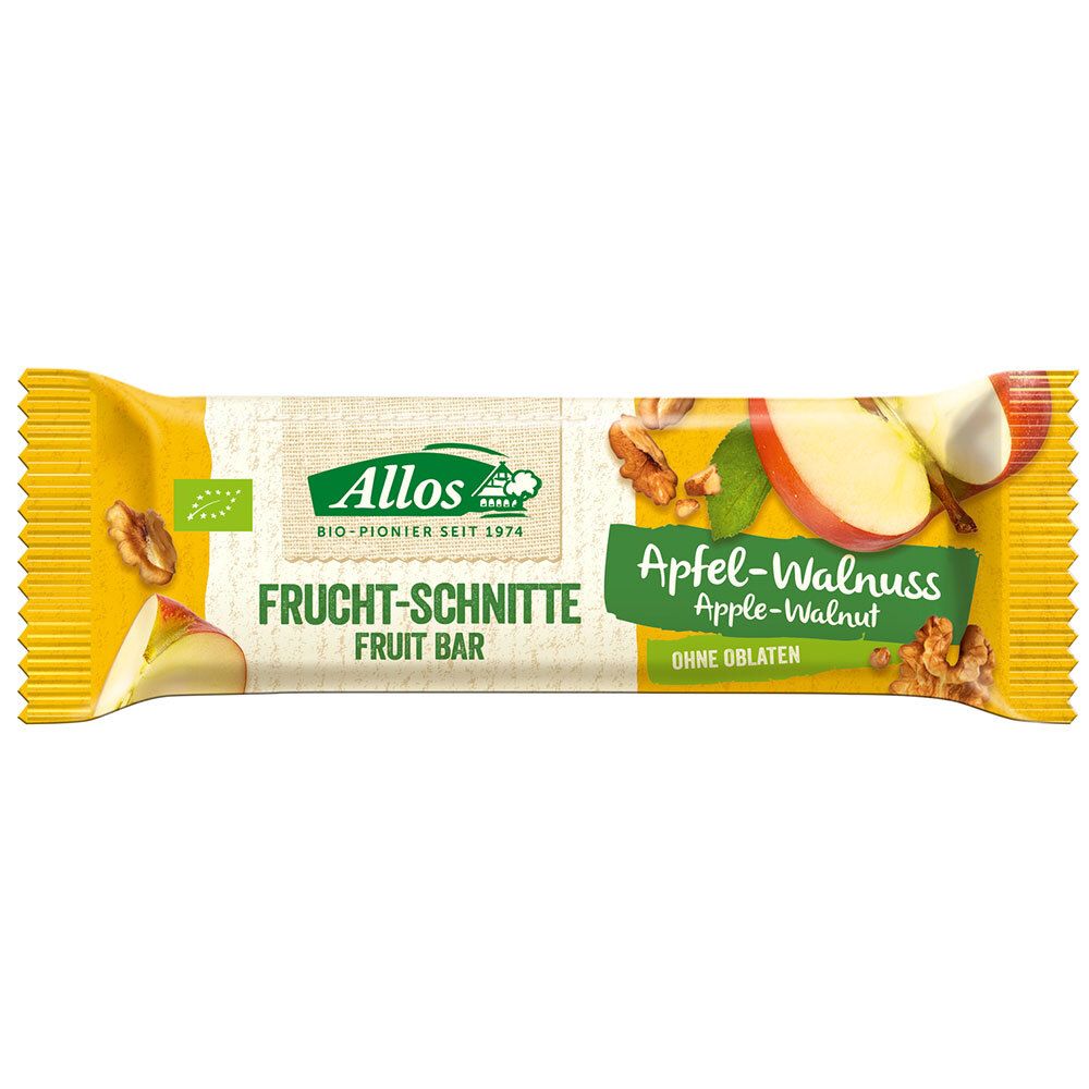Allos Bio FRUCHTSCHNITTE, Apfel Walnuss