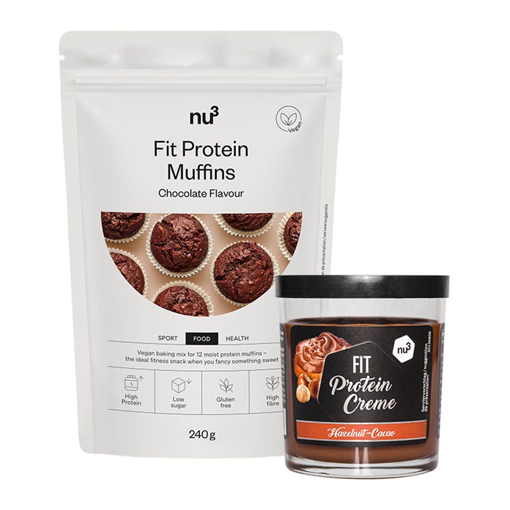 Muffins nu3 Fit Protein + crème nu3 Fit Protein