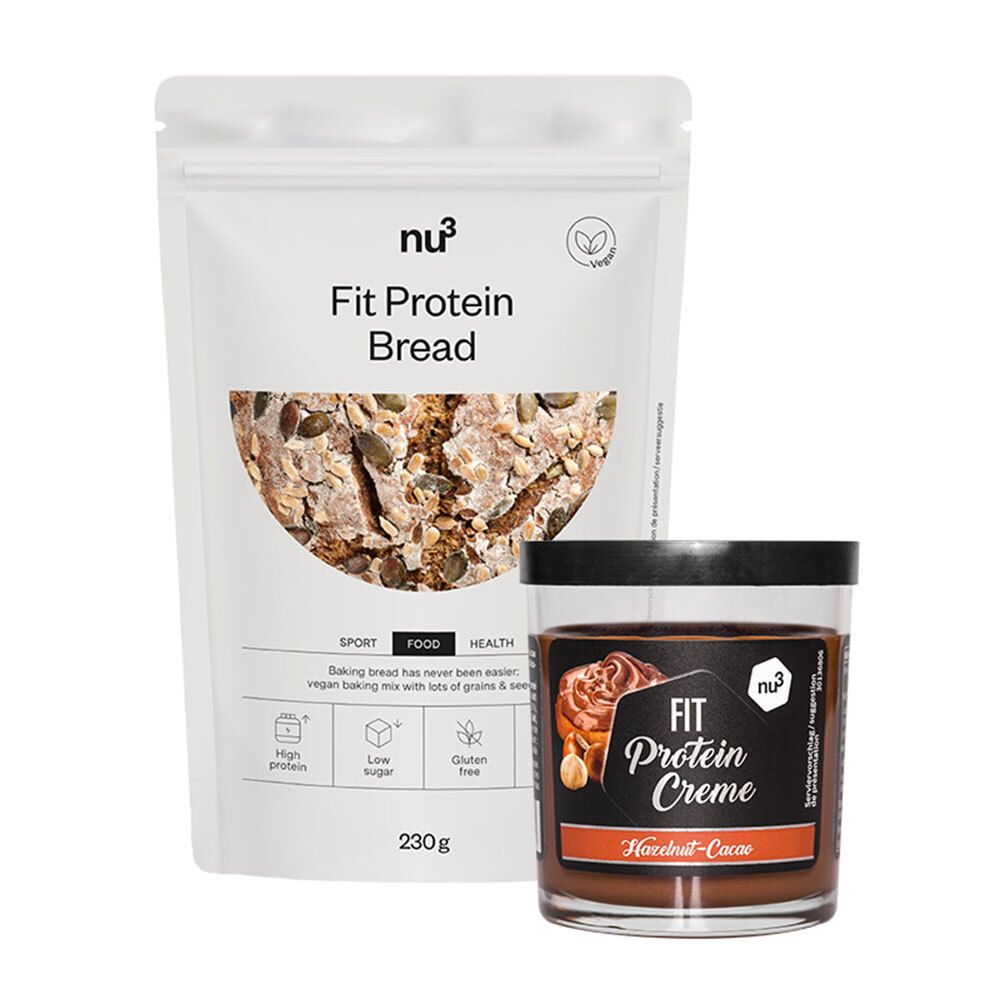 nu3 Fit Bread, pain protéiné + nu3 Fit Protein Creme